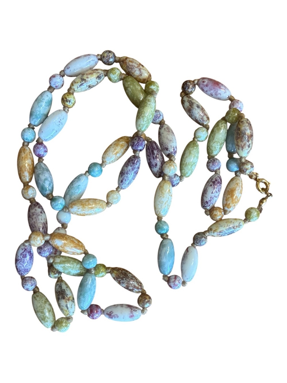 Multicolor Beaded Long Strand Necklace
